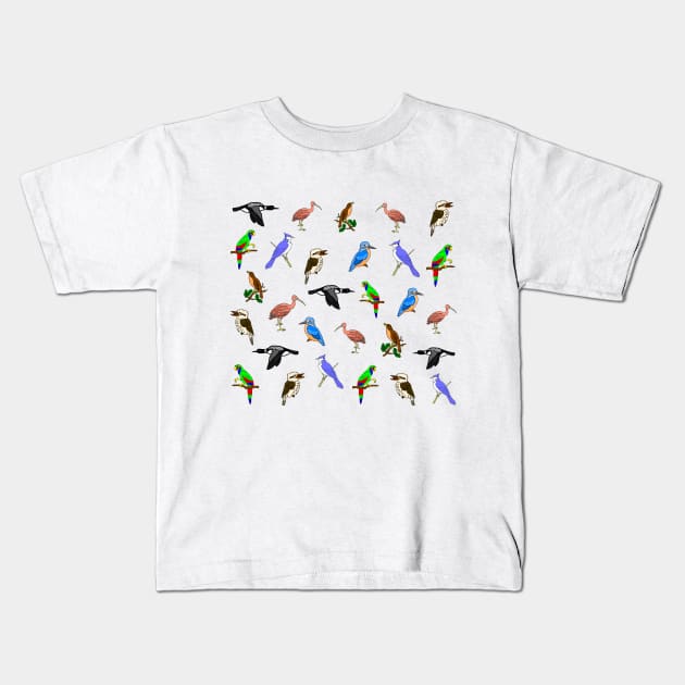 Birds Kids T-Shirt by imphavok